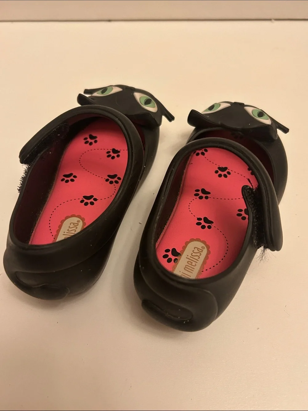 Mini Melissa Black Cat Shoes